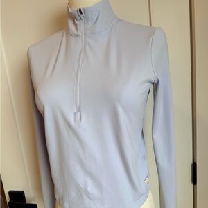 Vuori Light Lavender Quarter-Zip Long Sleeve Top